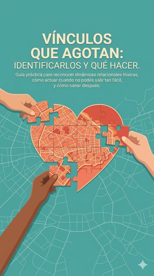 Ebook "Vínculos que agotan: Cómo identificarlos y qué hacer" + 3 Bonus
